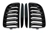 Predná maska ​​ľadvinky Double-line BMW 3 E90/91 2005-2008 čierna na automobil