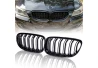 Predná maska ľadvinky Double-line BMW 3 E90/91 2009-2012 čierna na automobil
