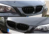 Predná maska ľadvinky Double-line BMW 5 E60/61 2003-2010 čierna na automobil